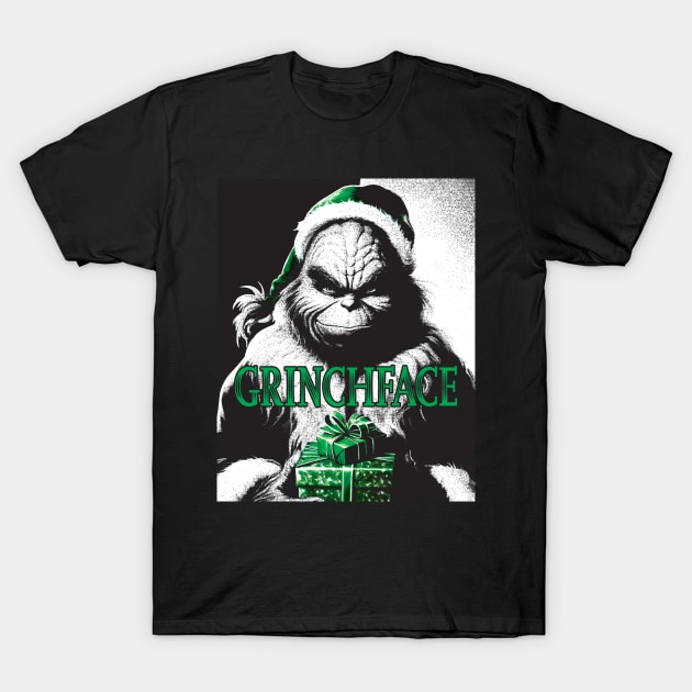 Grinch Face T-Shirt by Don Diego